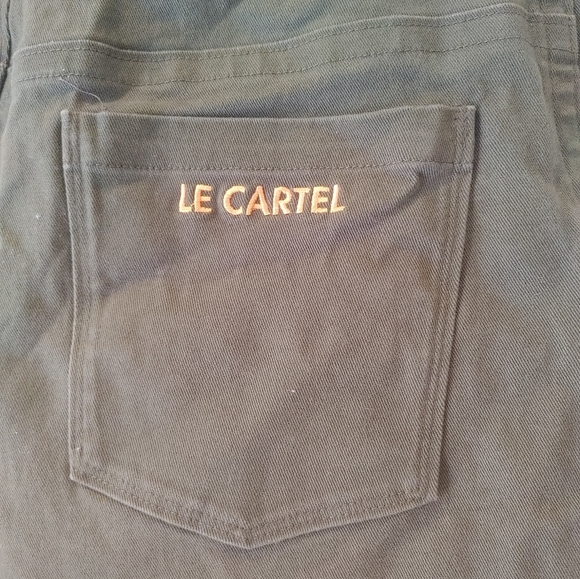 Le Cartel x Farah Allegue Collaboration Unisex Green Shorts Size Medium - Picture 9 of 10